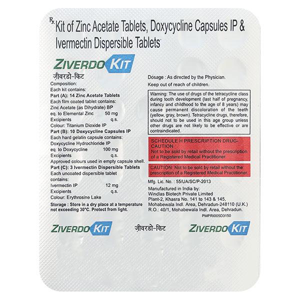 ZIVERDO Kit 1's - Bacterial Infections-Tet