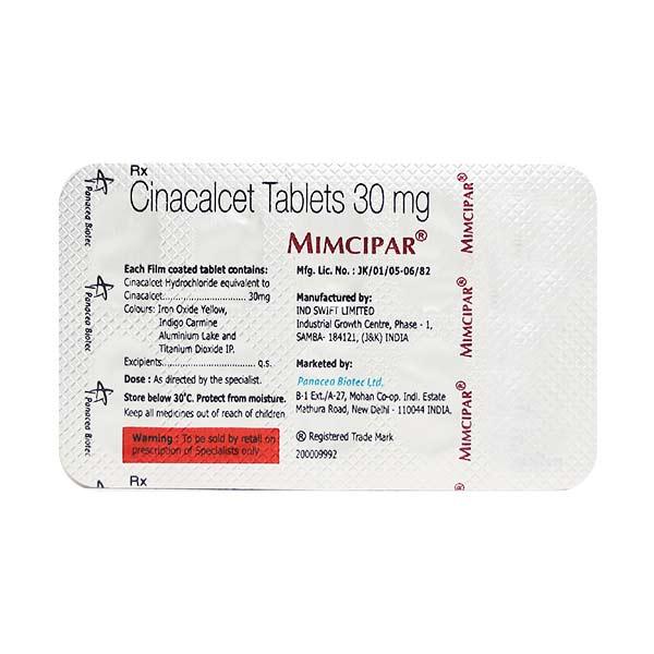 Mimcipar 30mg Tablet 10'S - Hyperthyroidism-Ant
