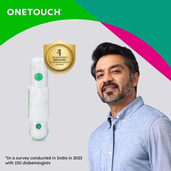OneTouch Delica Plus Lancing Device + 25's Free Lancets - Blood Glucose Monitors/Strips