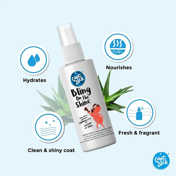 Capt. Zack Bling On The Shine Shampoo Spray (Pack of 2 x 50 ml) 1's - Pet Healthcare