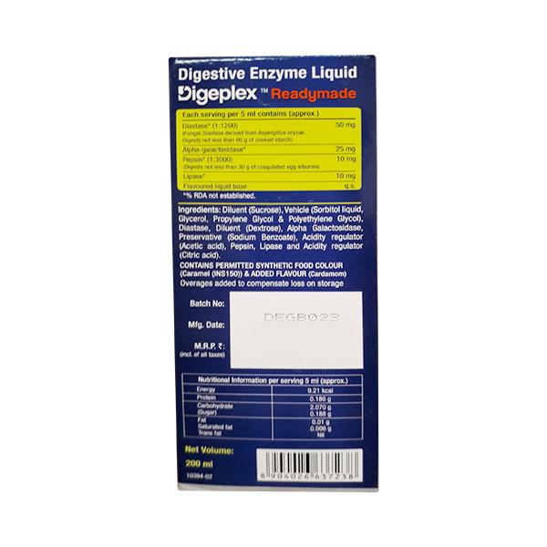 Digeplex ReadymadeCardamom FlavourLiquid 200 ml - Digestive Health