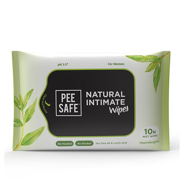 Netmeds | Pee Safe Natural Intimate Wipes 10's