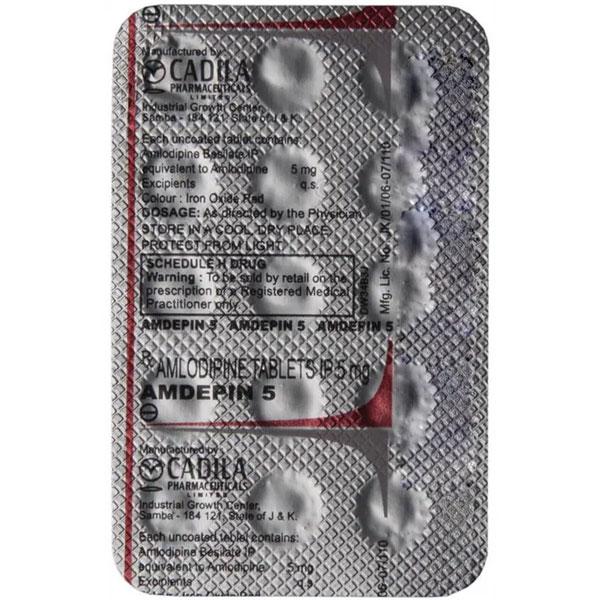 AMDEPIN 5 Tablet 10's - Hypertension-Cal