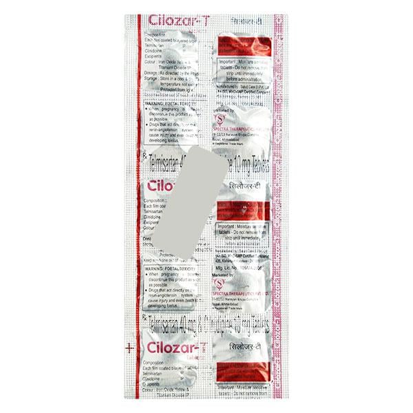 CILOZAR T 10/40 Tablet 10's - Hypertension-Ana