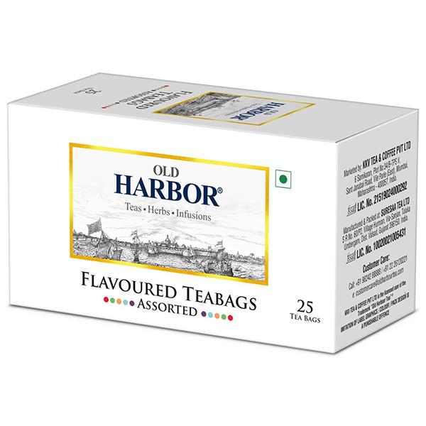 Old Harbor Flavoured Tea Bags - Assorted 25's - Herbal/Green Teas