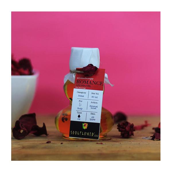 Soulflower Aroma Massage Oil - Romance 90 ml - Massage Oils