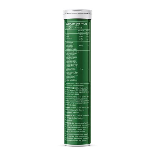 Nutracology Super 9 Greens Effervescent Tablet - Lemon Lime 20's - General Health