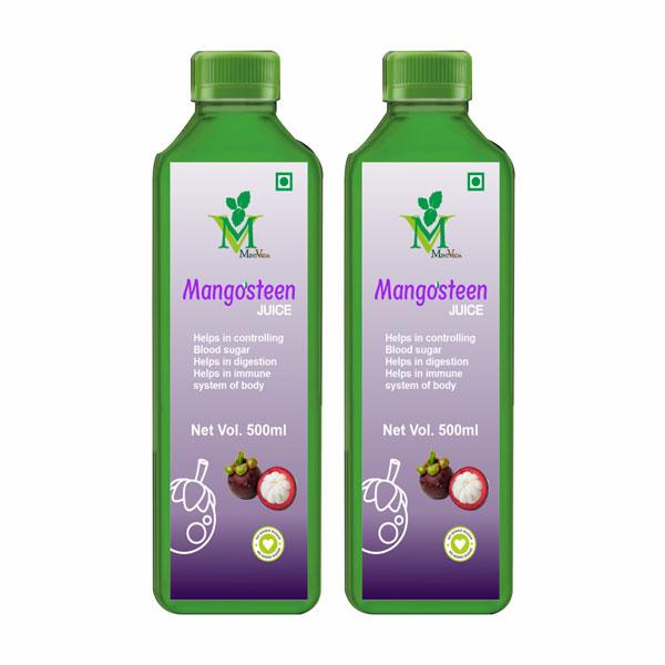 Mint Veda Mangosteen Juice (Pack of 2 x 500 ml) - Herbal Dietary Supplement