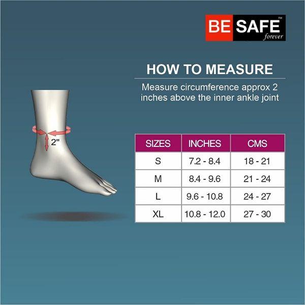 Be Safe Forever Ankle Support Neo Compression Protection (Pack of 2) (L) - Ankle/Foot Supports