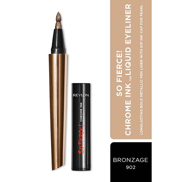 Netmeds | Revlon So Fierce - Chrome Ink Liquid Liner - Bronzage 0.9 gm