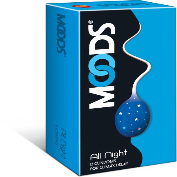 Moods Condoms All Night for Climax Delay 12's - Plain/Flavoured Condoms