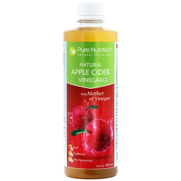 Pure Nutrition Natural Apple Cider Vinegar 500 ml - Apple Cider Vinegars