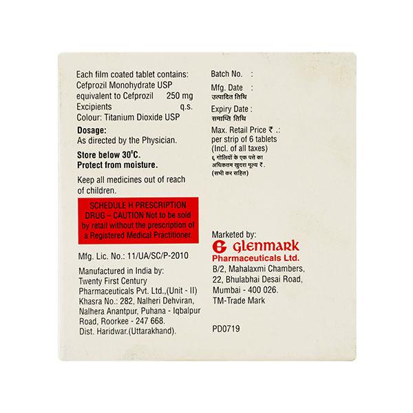 ZALOZIL 250 Tablet 6's - Bacterial Infections-Cep