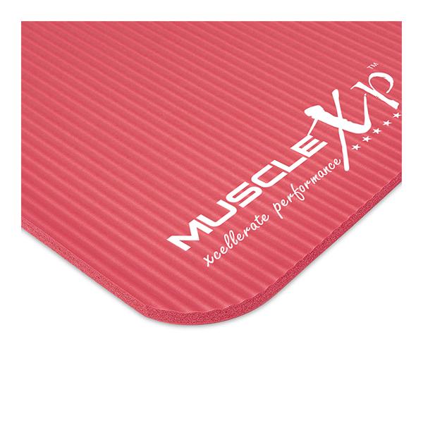 MuscleXP (10 mm) Thick NBR Material Yoga Mat - (Red) 1's - Workout Essentials