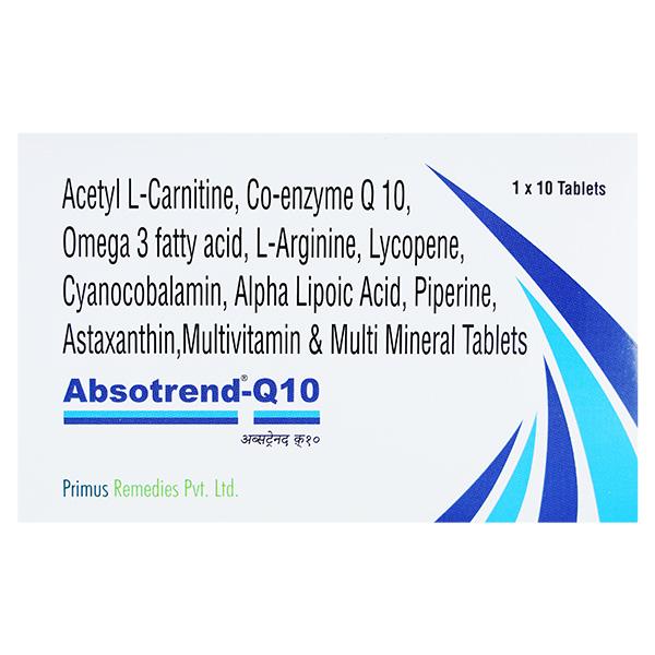 Absotrend Q10 Tablet 10's - Supplements-Vam