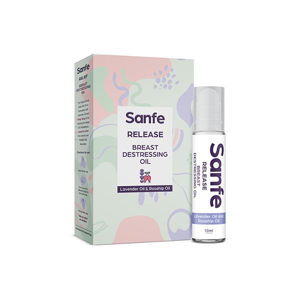 Sanfe Release Breast Destressing Oil - Lavender Oil & Rosehip Oil 10 ml - Breast Care Creams
