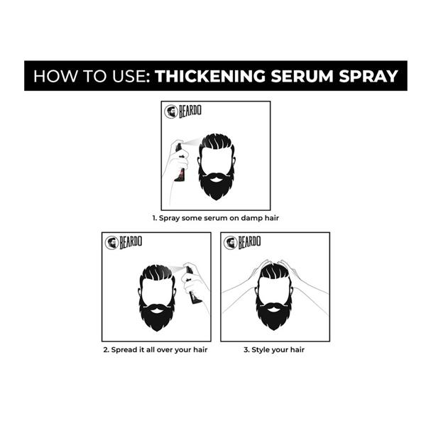 Beardo Thickening Serum Spray For Fuller Denser looking Hair 50ml - Hair Sprays & Mists