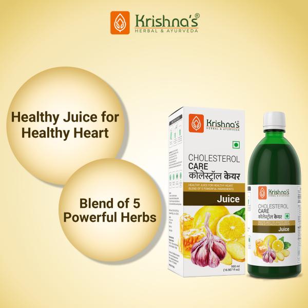 Krishna's Herbal & Ayurveda Cholesterol Care Juice 500 ml - Ayurvedic Juices