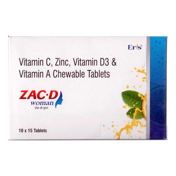 ZAC D WOMAN Chewable Tablet 15's - Supplements-Vam