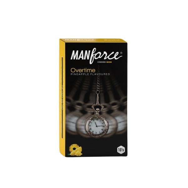Netmeds | Manforce Overtime Condoms - Pineapple 10's