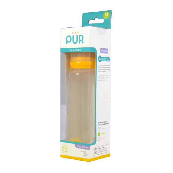 Pur Eco Feeding Bottle - Yellow 250 ml - Feeding & Nursing