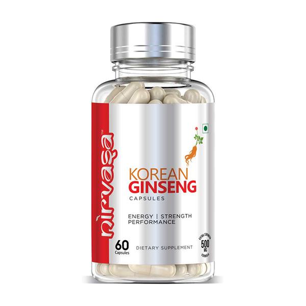 Nirvasa Korean Gingseng Capsule 60's - Herbal Dietary Supplement