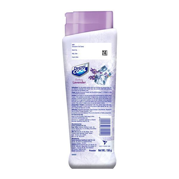 Dermi Cool Prickly Heat Powder - Soothing Lavender 150 gm - Talcum Powders