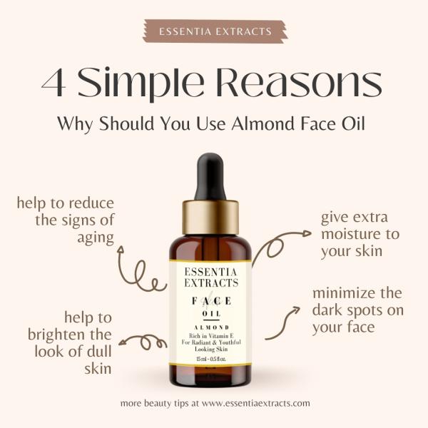 Essentia Extracts Face Oil - Almond (Pack of 2 x 15 ml) 1's - Face Serum