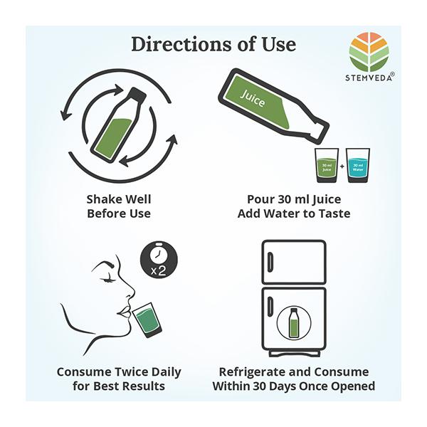 Stemveda Giloy-Tulsi Juice 1 litre - Giloy