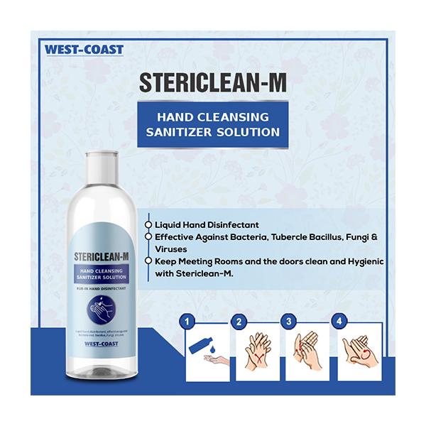 Stericlean-M Hand Cleansing Sanitizer Solution 60 ml - Hand Sanitizer