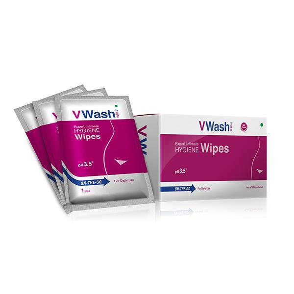 VWash Plus Expert Intimate Hygiene Wipes 10's - Intimate Care