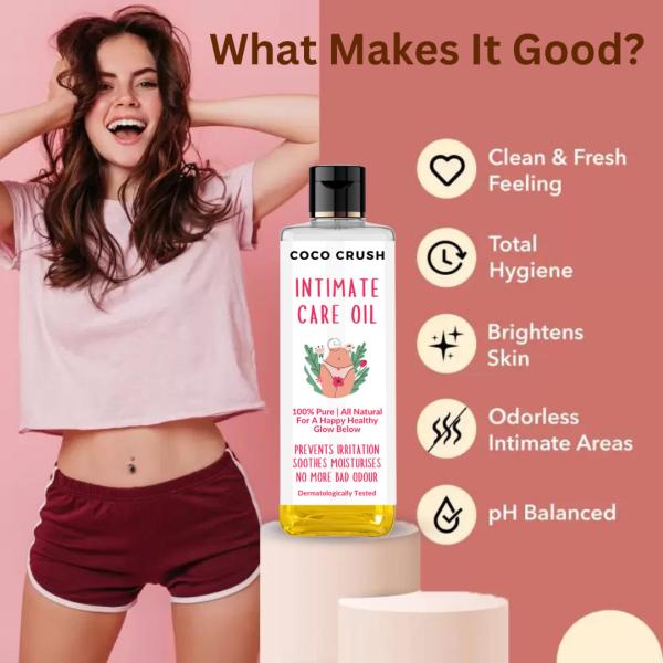 Coco Crush Natural Intimate Care Oil for Women 200 ml - Intimate Care