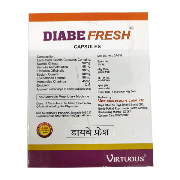 Diabefresh Capsule 10'S - Diabetes Care (Ayush)