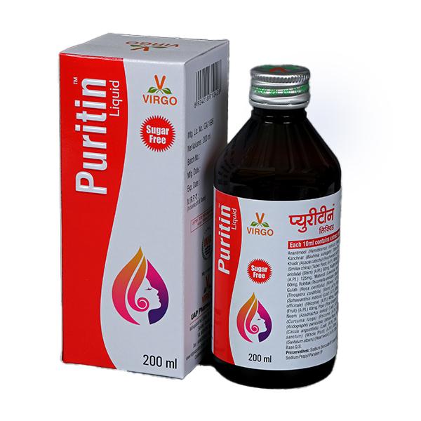 Virgo Puritin Liquid - SugarFree 200 ml - Speciality Medicines