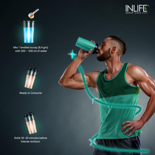 Inlife Pre Workout Powder - Watermelon Flavour 200 g - Workout Essentials