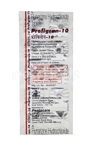 Profigran 10mg Tablet 10'S - Migraine