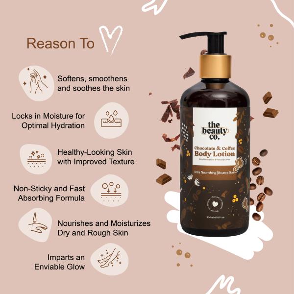The Beauty Co. Body Lotion - Chocolate & Coffee 300 ml - Lotions & Creams
