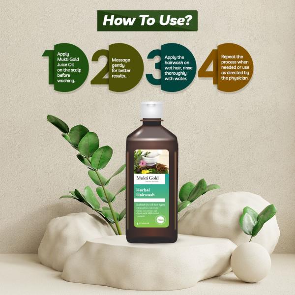 Axiom Mukti Gold Herbal Hairwash 400 ml - Shampoos