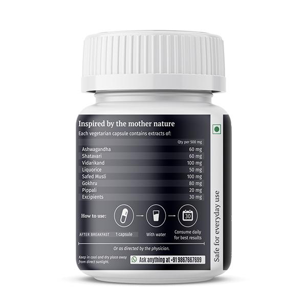 AADAR Power Build for Muscle Growth 500 mg Capsule 30's - General Health