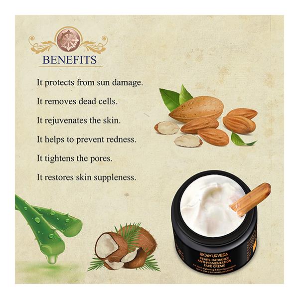Bioayurveda Pearl Radiance Anti-Pigmentation Face Creme 120 gm - Face Creams