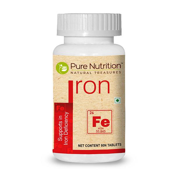 Netmeds | Pure Nutrition Iron Tablet 60's