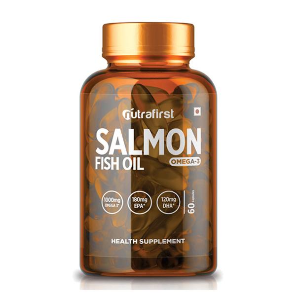Nutrafirst Salmon Fish Oil Omega-3 Capsule 60's - Omega Fish Oil Fatty Acids