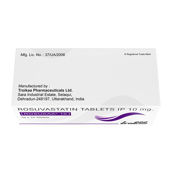 Rosukaa 10mg Tablet 10'S - High Cholesterol-Dys