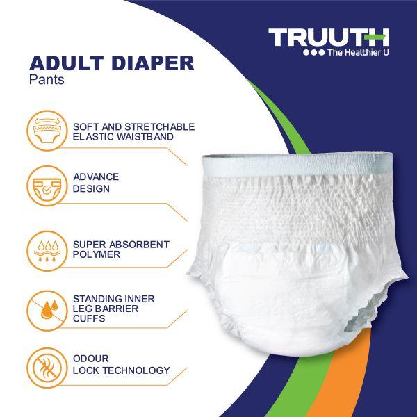 Truuth Adult Diaper - Strap (L) 10's - Adult Diapers & Pads