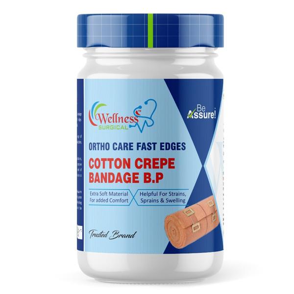 Wellness Surgical Cotton Crepe Bandage B.P. (15 cm x 4 mtr) 1's