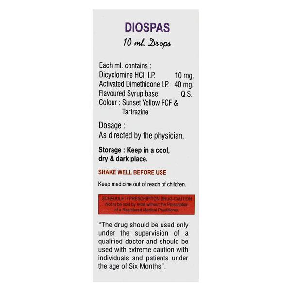 DIOSPAS Drops 10ml - Muscle Spasm-Ant