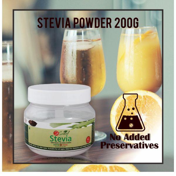 So Sweet 100% Natural 0% Calories Sweetener Stevia Spoonable Powder 400 gm - Sugar Substitute