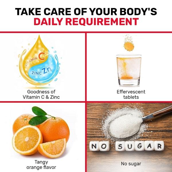 Maxify Natural Vitamin C & Zinc Effervescent Tablet (Pack of 3 x 20's) - Multi-Vitamins