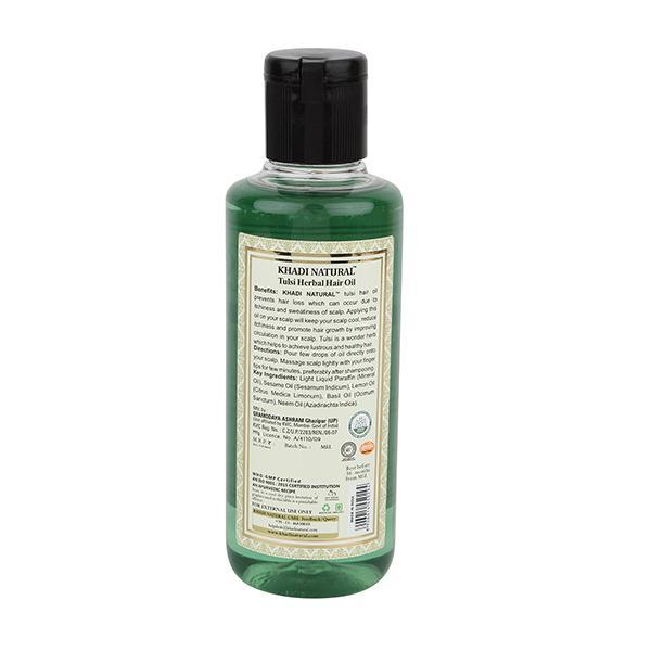 Khadi Natural Herbal Hair Oil - Tulsi 210 ml - Hair Oils