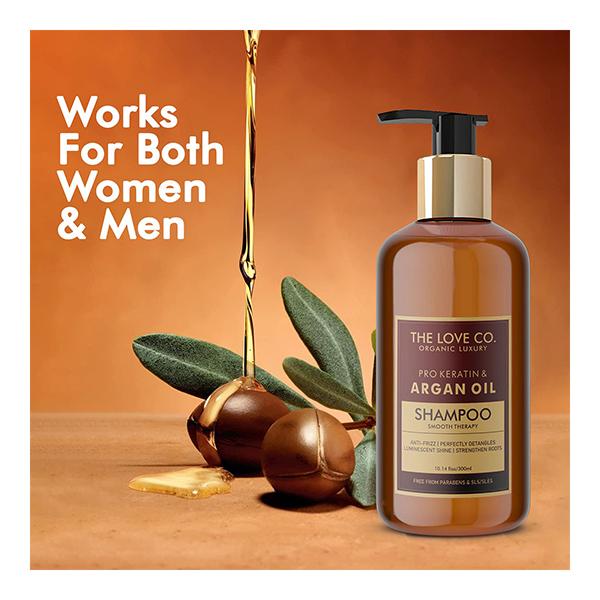 The Love Co. Shampoo - Pro Keratin & Argan Oil 300 ml - Shampoos